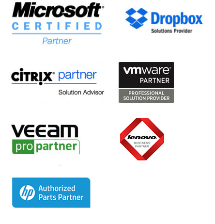 Certifié Microsoft, Dropbox, Citrix, VMWare & Veeam